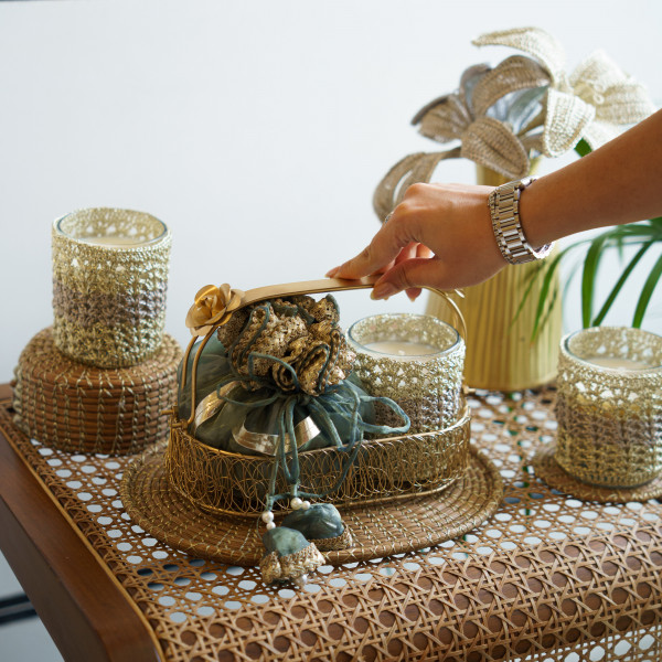 “Dil-Khush” Traditional Brass Gift Tray