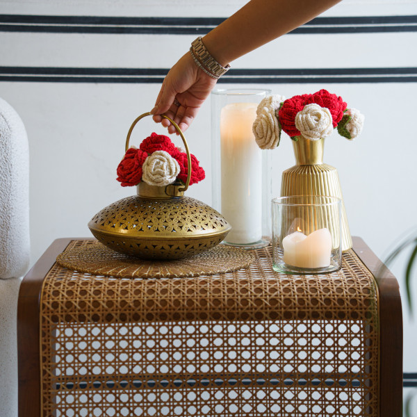 “Anjuman” Traditional Brass Tea-light Lamp
