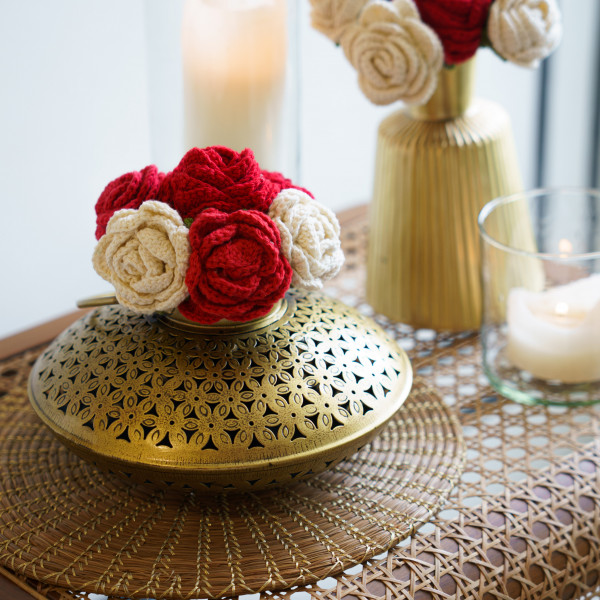 “Anjuman” Traditional Brass Tea-light Lamp
