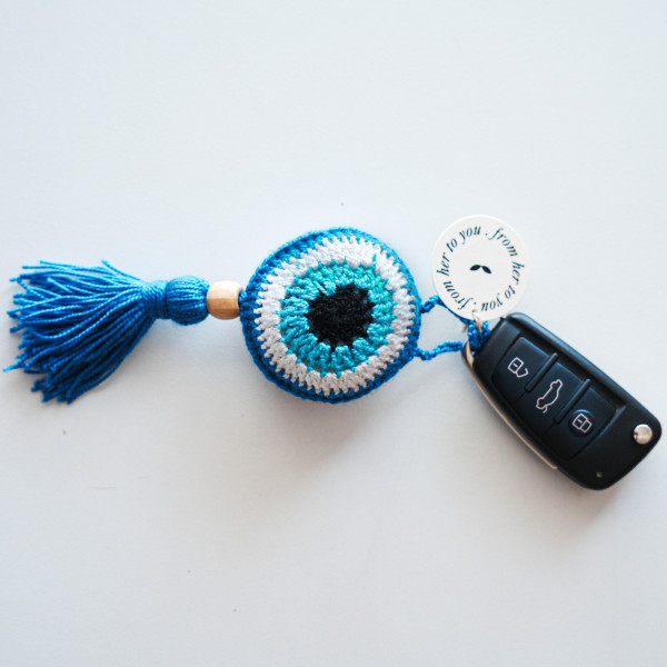 Evil Eye Key Charm