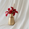 Embellished Lily Vase - Red