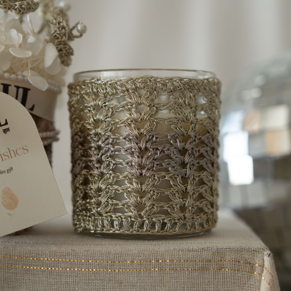Jute Metallica Candle Combo
