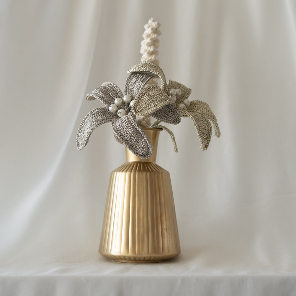 Image of Embellished Lily Vase