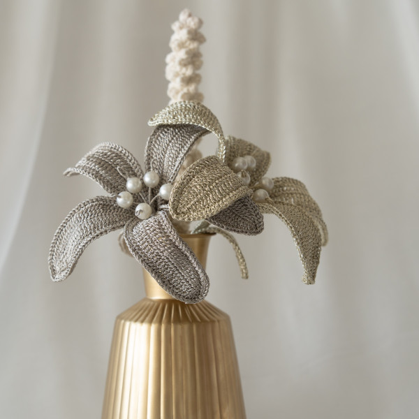 Embellished Lily Vase
