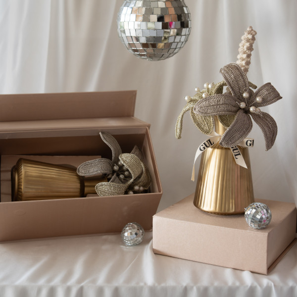 Embellished Lily Vase