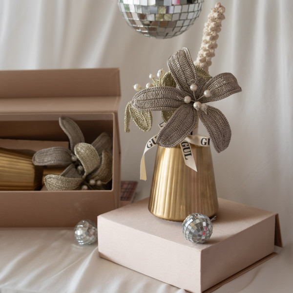 Embellished Lily Vase