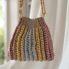 Rose Gold Crochet Bag