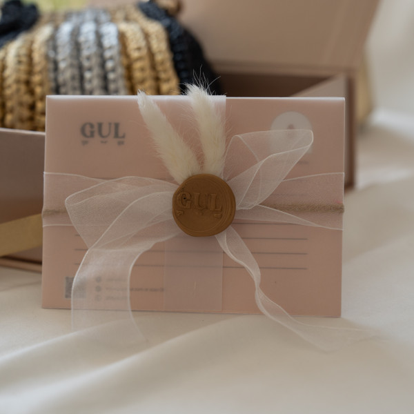 Monochrome Gold Crochet Bag