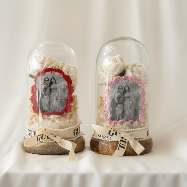 Nostalgia Crochet Dome - Red