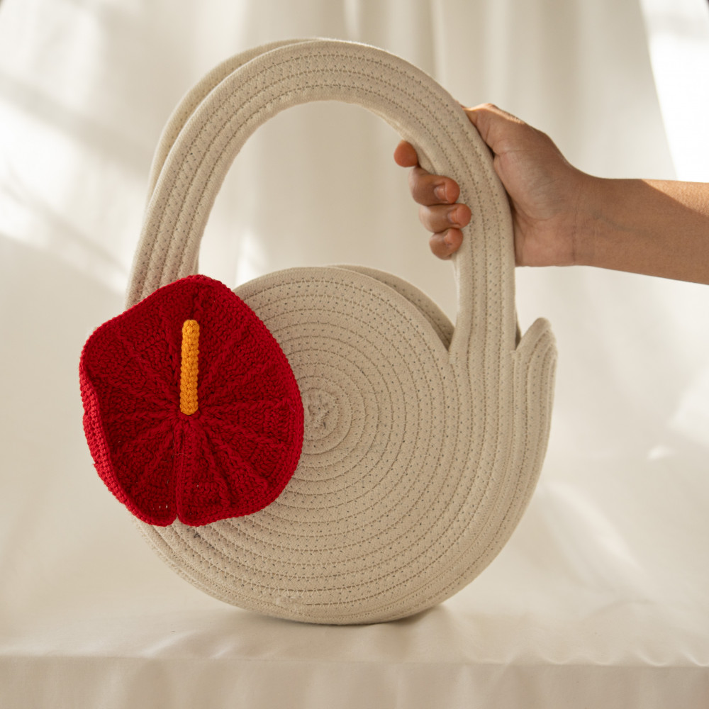 Image of Calla Lily Weave Bag