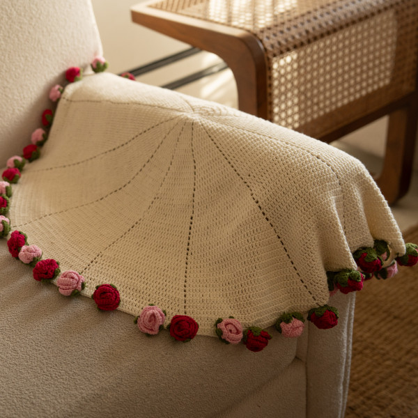 Rosy Throw Blanket