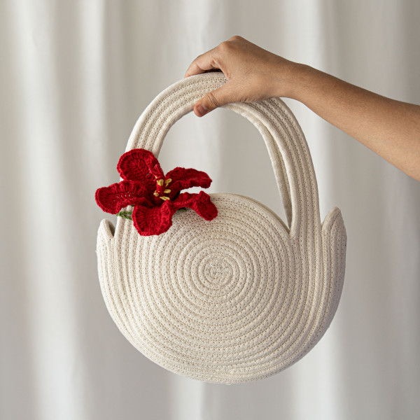 Hibiscus Weave Bag