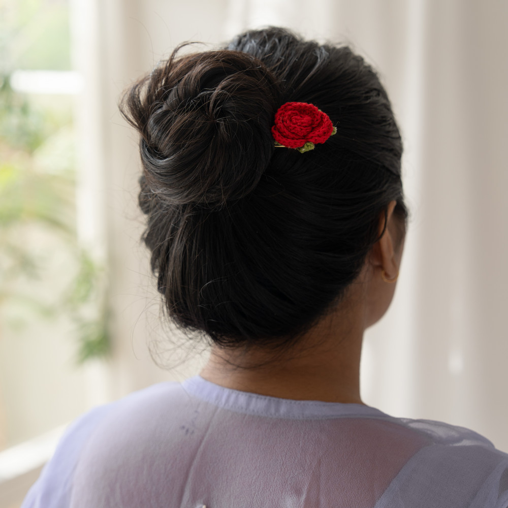 Image of Rose Bun Pin