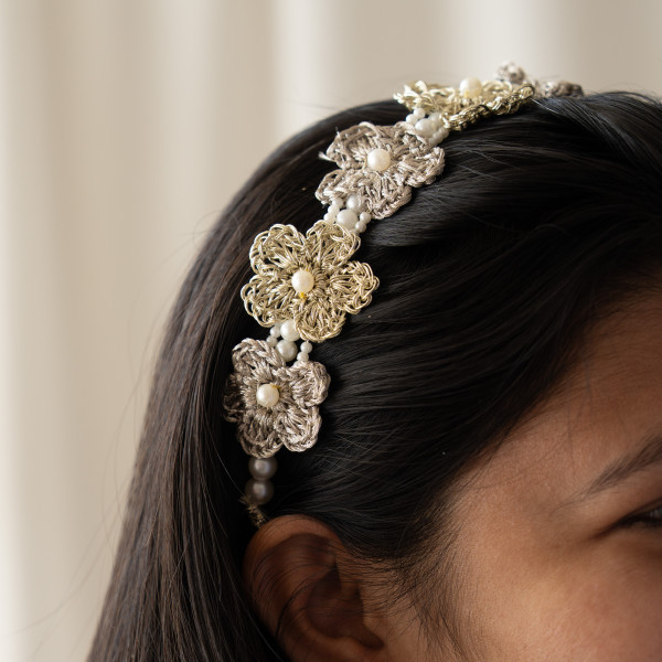 Metallic Bridal Headpiece