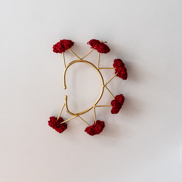 Mini Bloom Danglers - Red