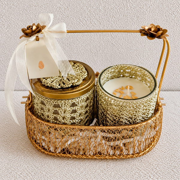 “Savera” Traditional Brass Gift Tray