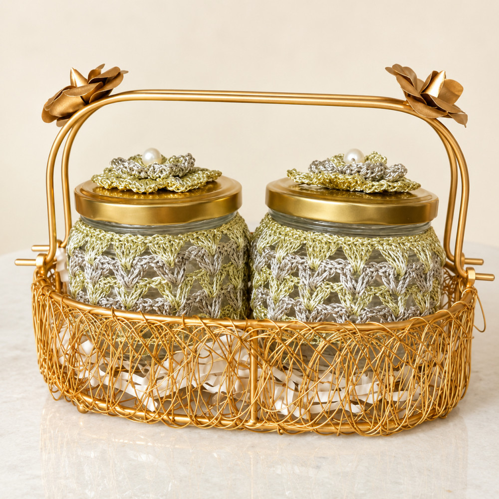 Image of “Saanjh” Traditional Brass Gift Tray