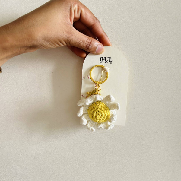 Daisy Key Charm
