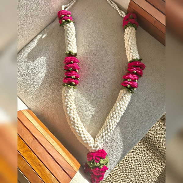 Bloom Crochet Varmala - Pink