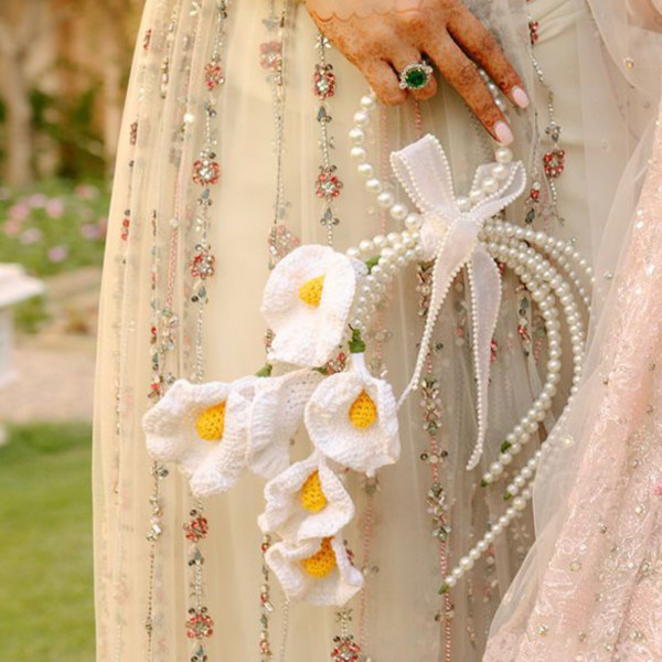 Image of Calla Lily Pearl Bouquet