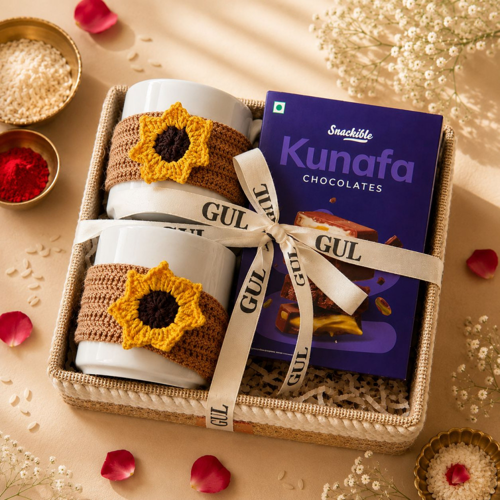 Image of Sunflower Sips &amp; Sweet Treats Hamper