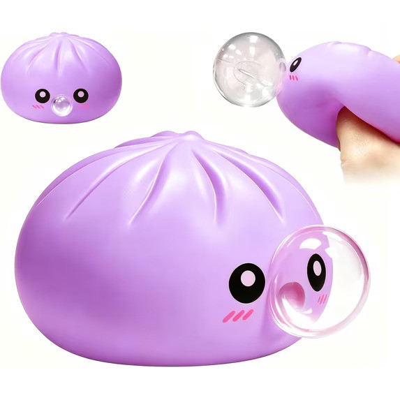 POOKIE DUMPLING SQUISHY TOY 12PK DISPLAY BLOW BUBBLES