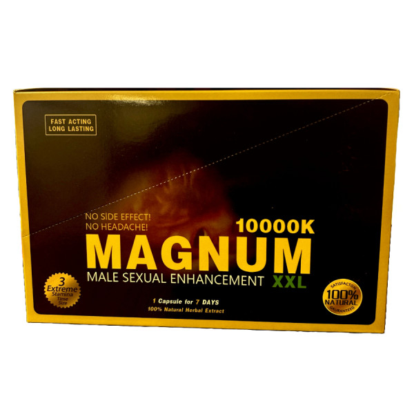 Image of MAGNUM BLACK 10000K XXL DOUBLE MALE ENHANCEMENT 24CT