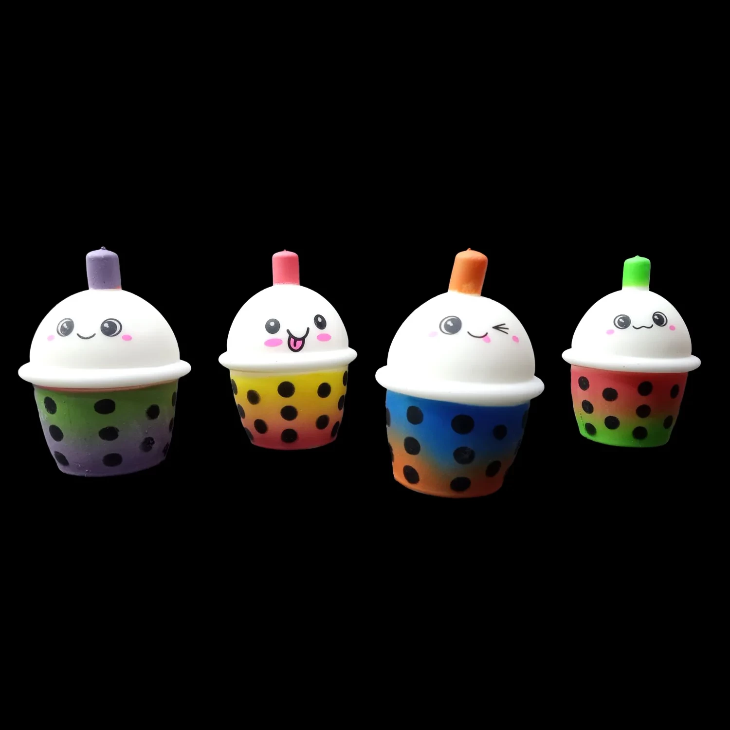 12 PIECE BOBA TEA SQUISHY TOY