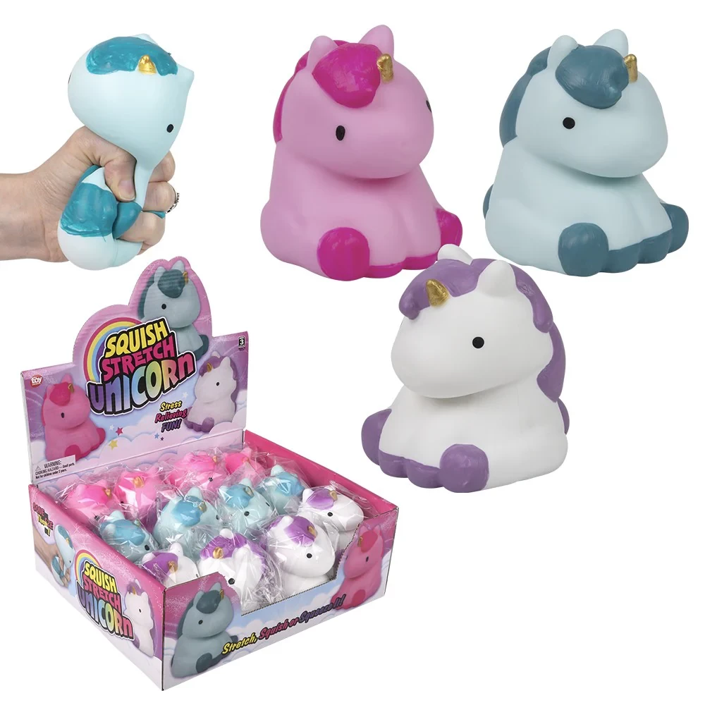 12 PIECE 4 SQUISH AND STRETCH UNICORN