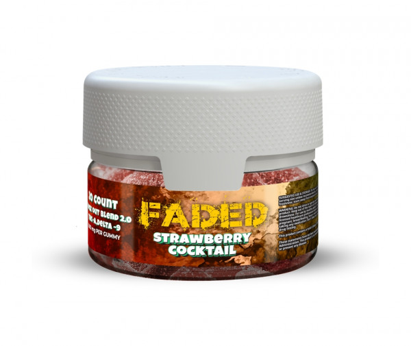 Image of Faded Knock-Out Blend 2.0 THC-P + D9 Gummies 20Ct Jar | 30000 MG Jar