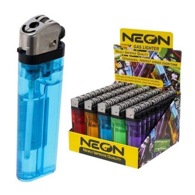 NEON GAS LIGHTER 50 CT