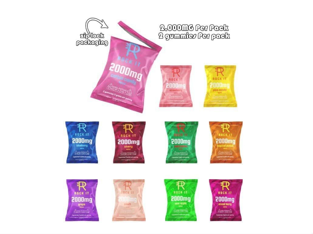 ROCK-IT GUMMY 100000MG THCP DELTA 89 BAG 2CT 50PACK
