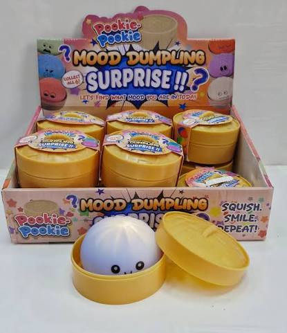 POOKIE DUMPLING SQUISHY TOY 12PK DISPLAY BLOW BUBBLES