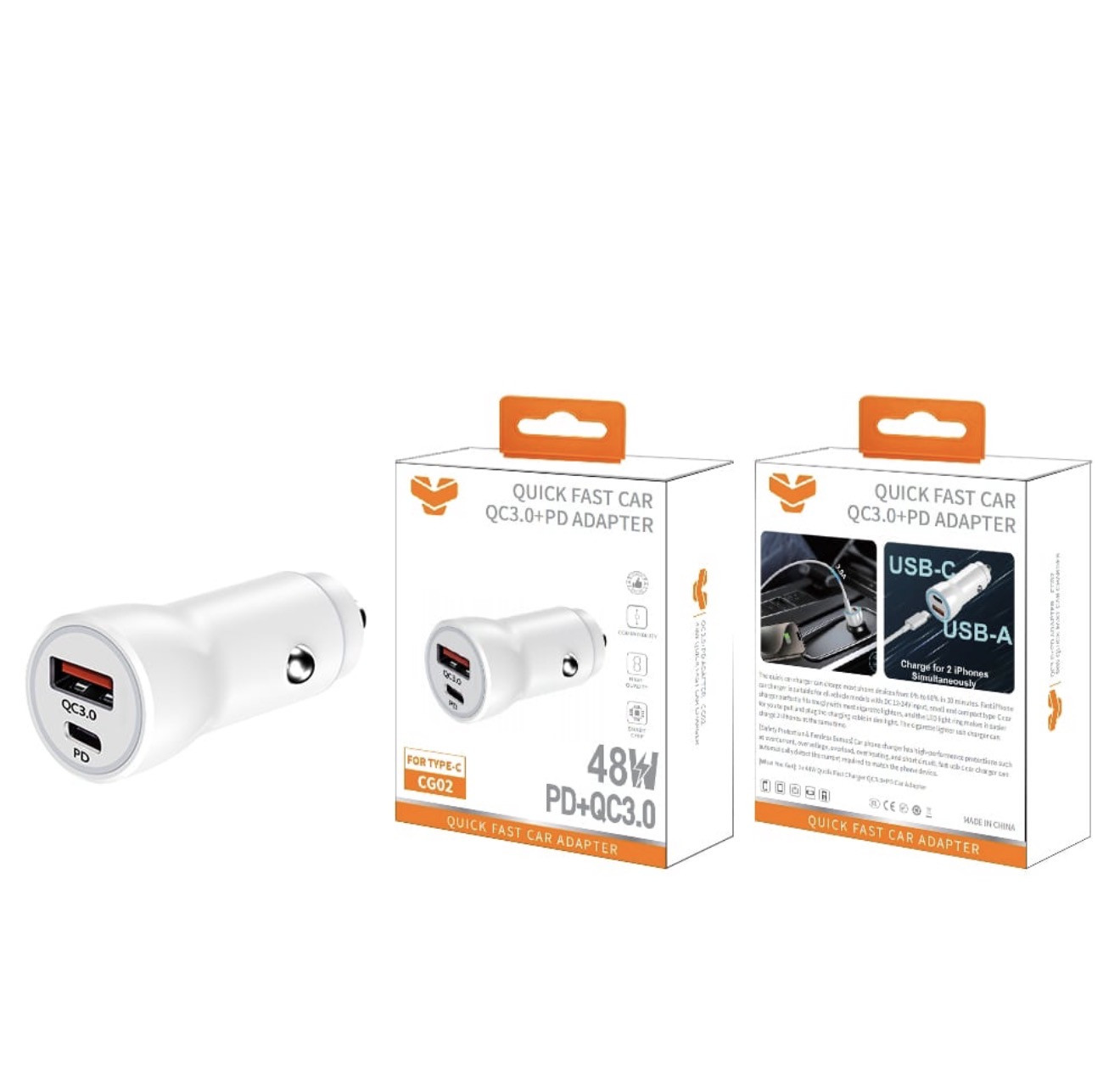 CAR CHARGER 48W FAST CHARGING
