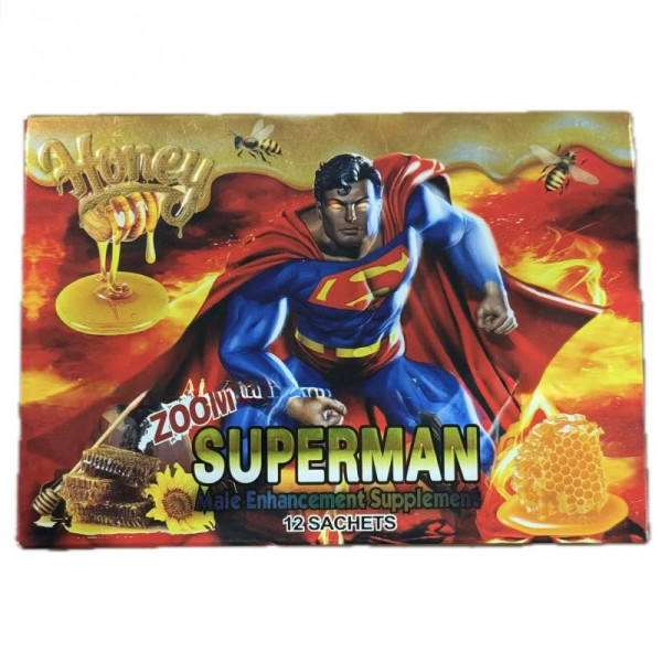Image of SUPERMAN MALE ENHANCEMENT HONEY 12CT