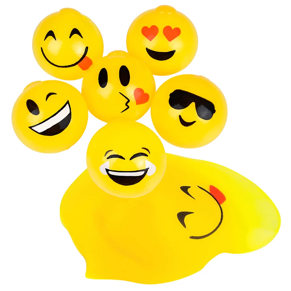 12 PIECE 25 STICKY SPLAT EMOTICON BALL