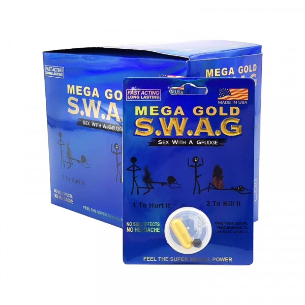 Image of SWAG MEGA GOLD BLUE MALE ENHANCEMENT 24CT