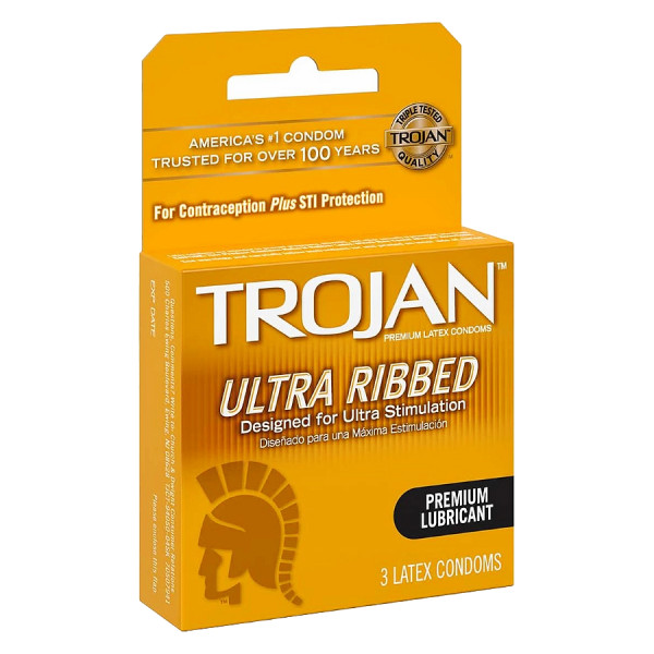 Image of TROJAN ULTRA RIBBED 6CT