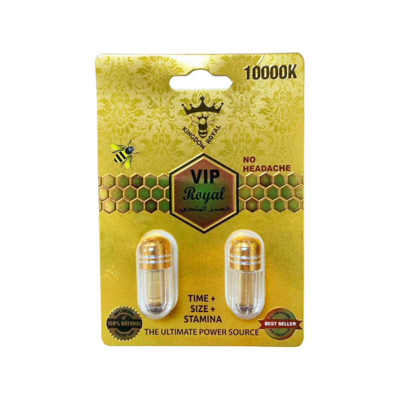 VIP ROYAL GOLD 10000K DOUBLE MALE ENHANCEMENT 24CT
