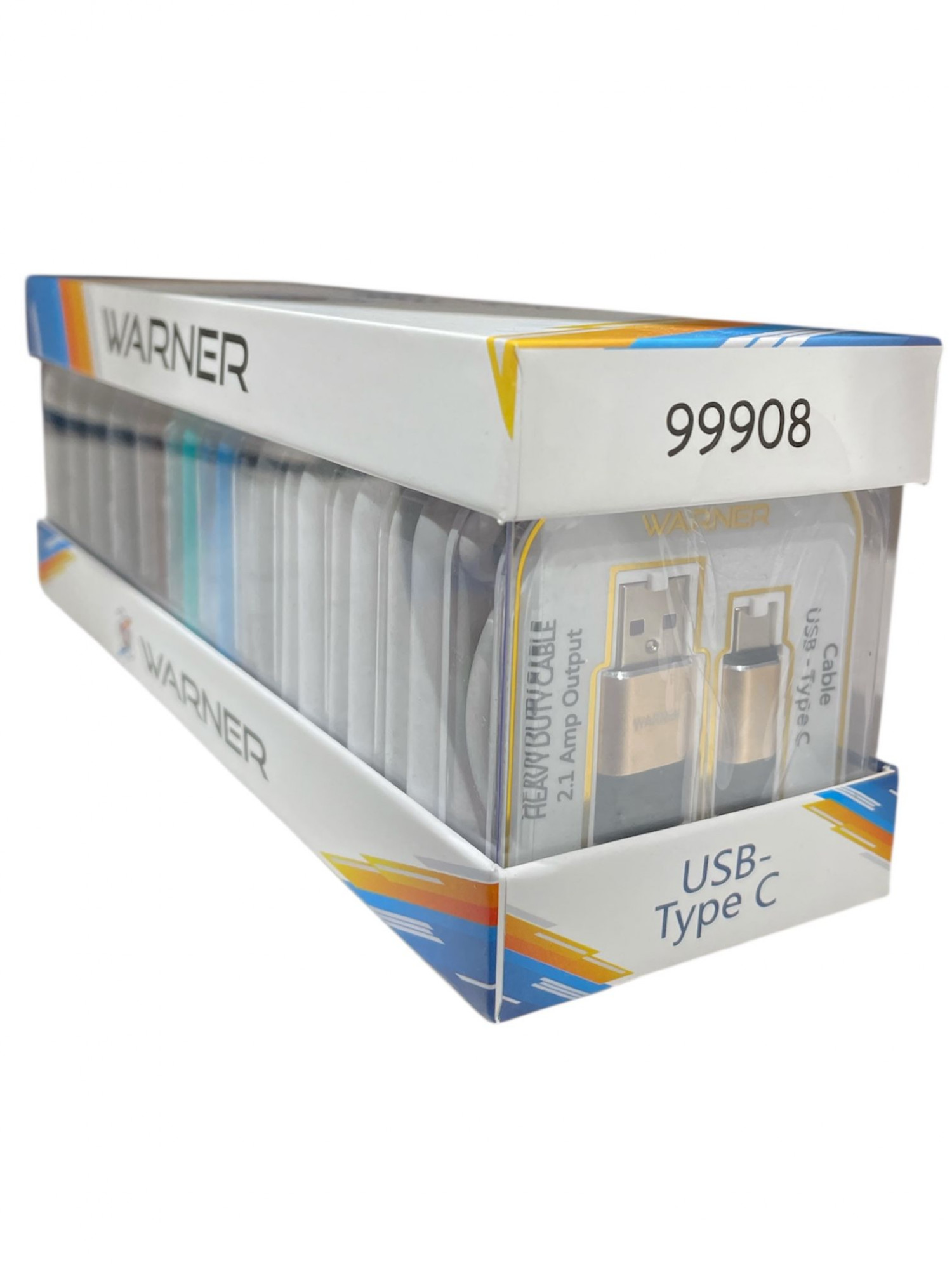 WARNER USB TO TYPE C CABLE 3FT 12CT IN BOX