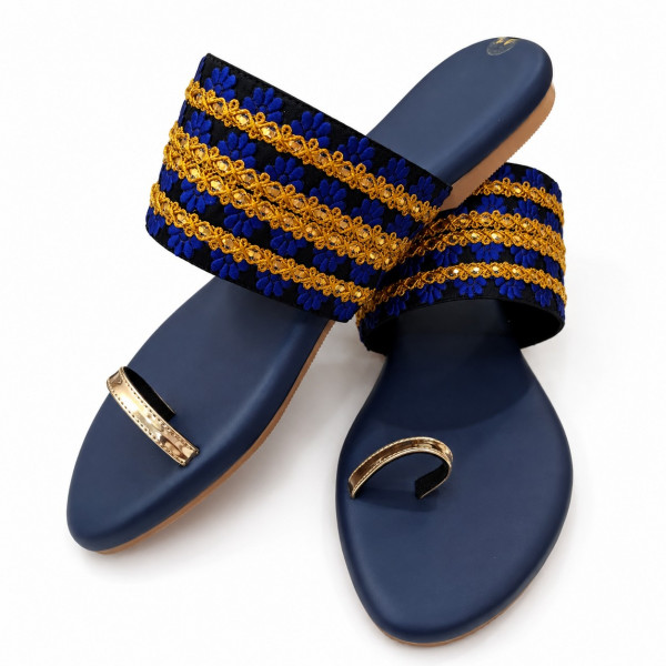Blue Zari Bloom