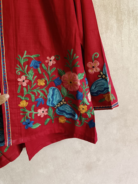 GULDAAN - Modern Kashmiri Shrug with Traditional Embroidery