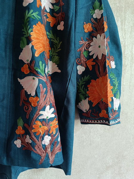 GULDAAN - Modern Kashmiri Shrug with Traditional Embroidery
