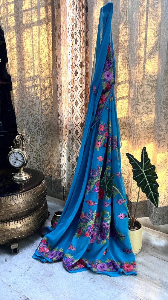 Image of Kashmiri Ari Work Saree