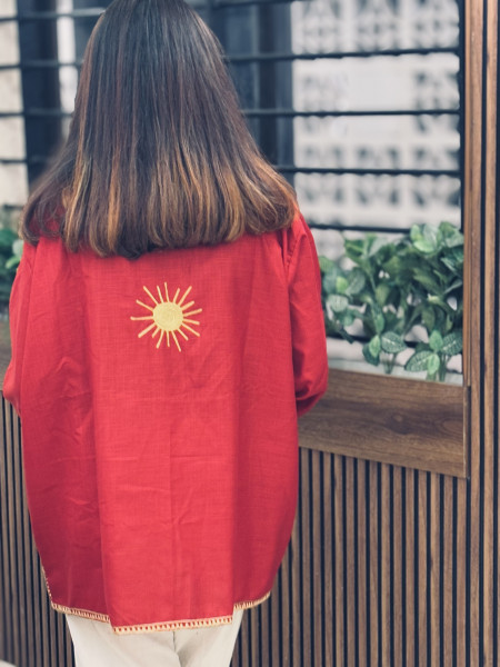 GULDAAN - Modern Kashmiri Shrug with Traditional Embroidery