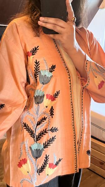 GULDAAN - Modern Kashmiri Shrug with Traditional Embroidery