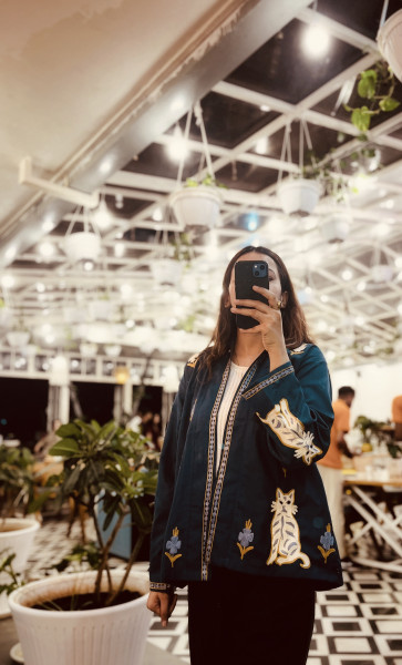 GULDAAN - Modern Kashmiri Shrug with Traditional Embroidery