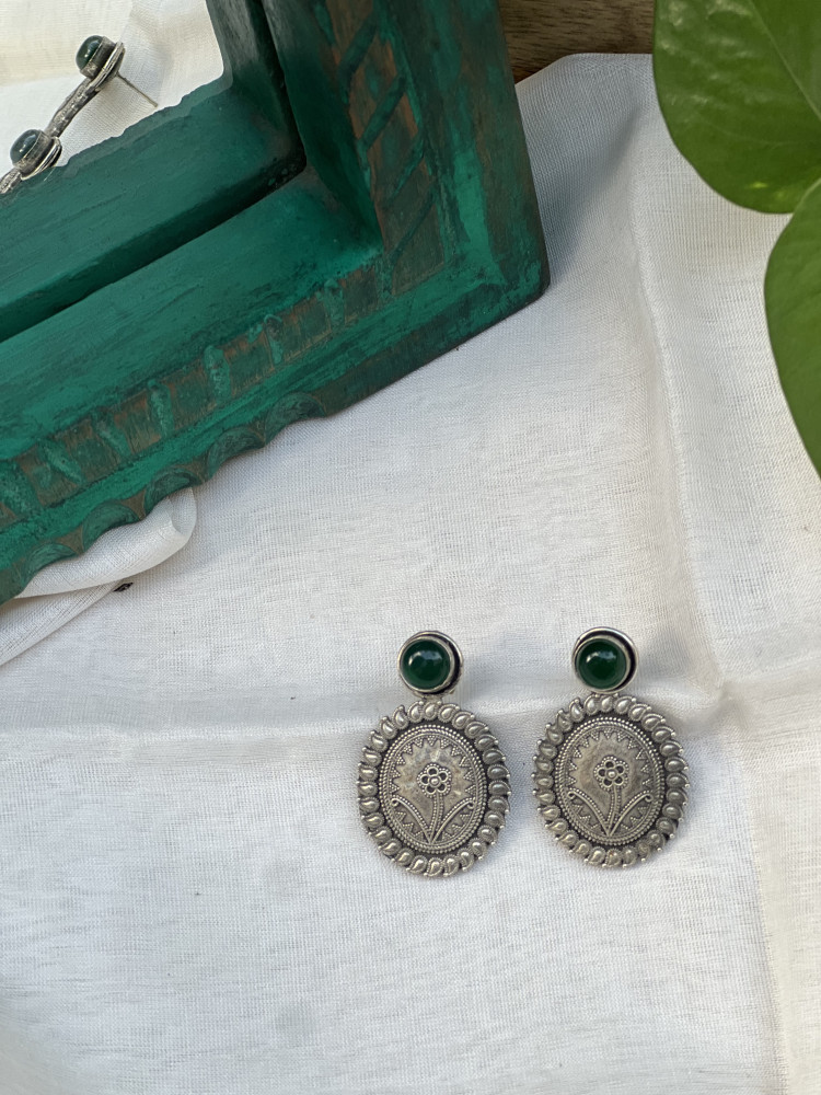 Image of BRASS &amp; FABRIC Handcrafted EARRINGS