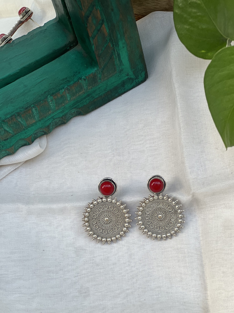 Image of BRASS &amp; FABRIC Handcrafted EARRINGS