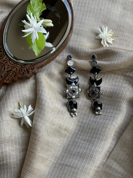 BRASS & FABRIC Handcrafted EARRINGS